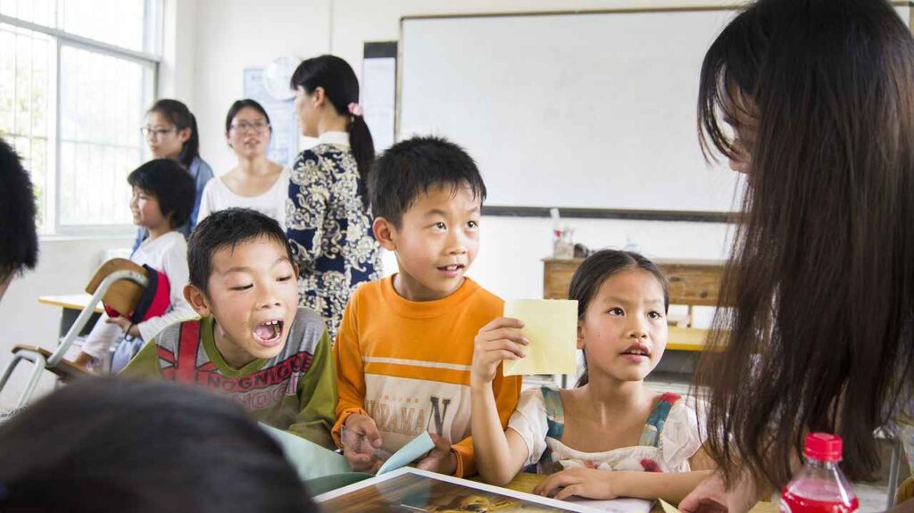 Kids in a classroom