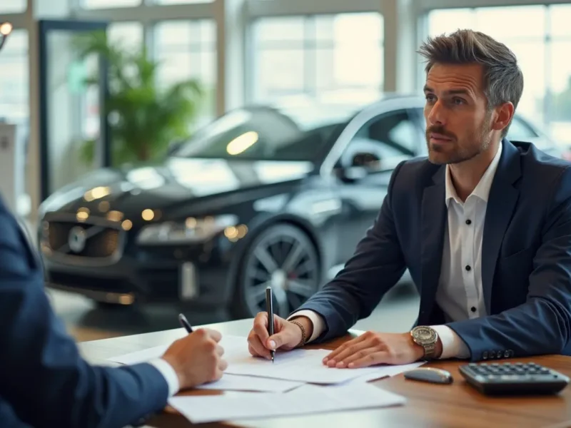car buyer avoiding common money mistakes when purchasing next vehicle