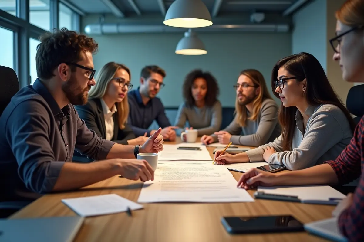 project team reviewing outdated requirements document before project kickoff begins