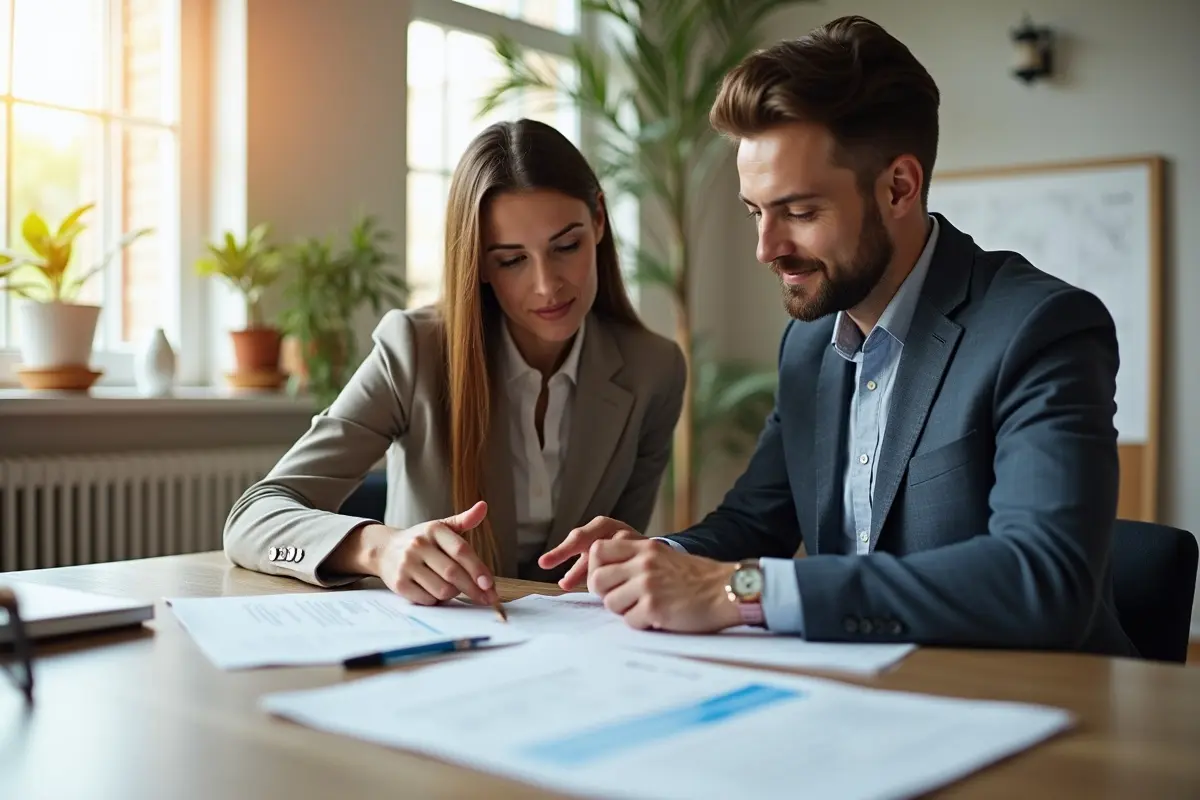 couple reviewing joint and single life insurance options