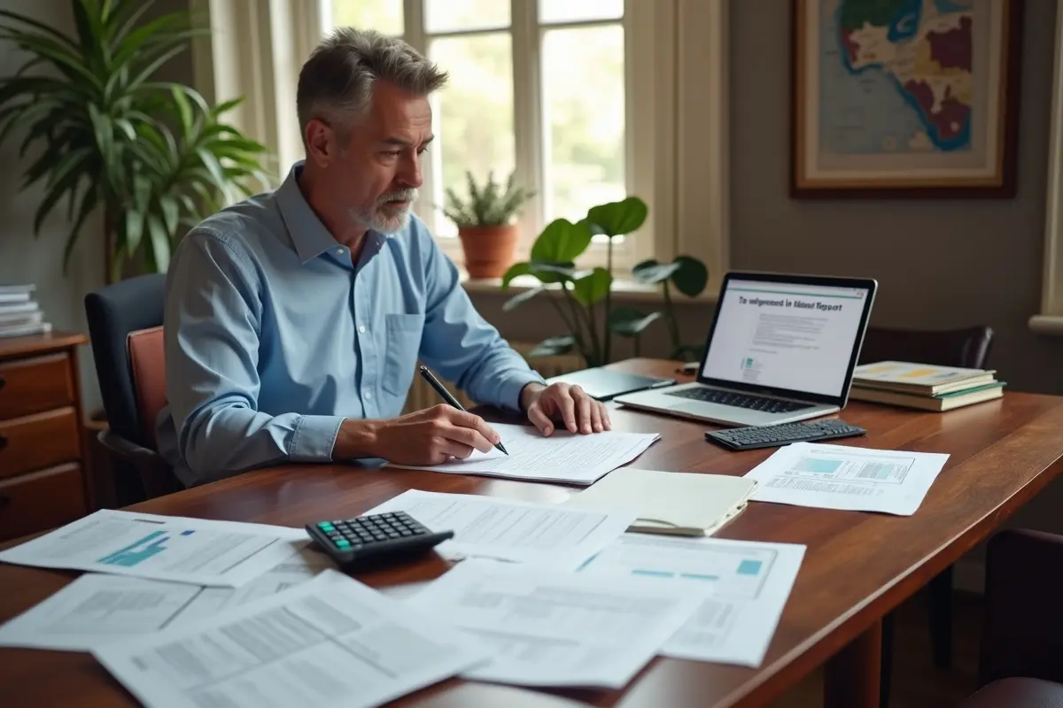 person reviewing tax implications of gifting money and inheritance planning